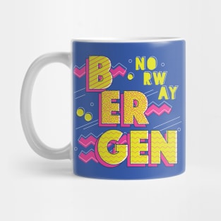 Retro 90s Bergen, Norway Mug